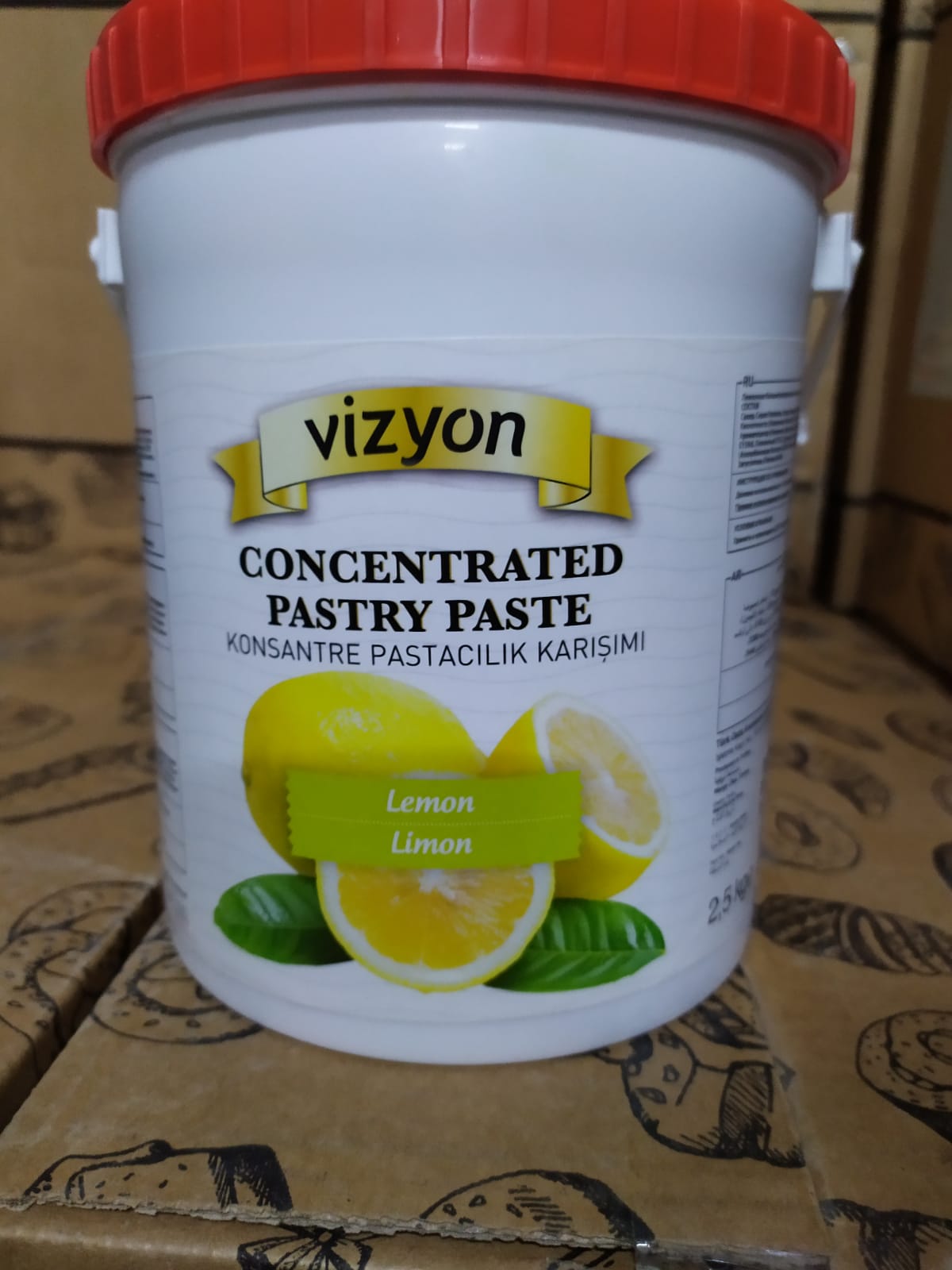 VİZYON  KONSANTRE PASTACILIK SOSU LİMON 2,5kg*6