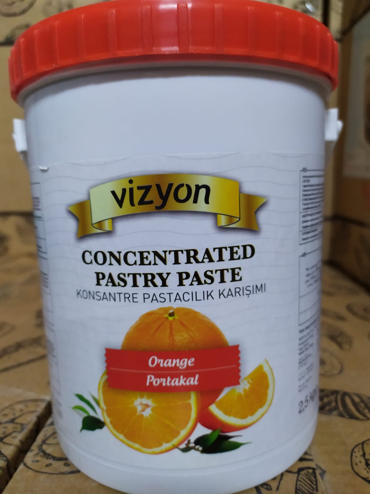 VİZYON  KONSANTRE PASTACILIK SOSU PORTAKAL 2,5kg*6