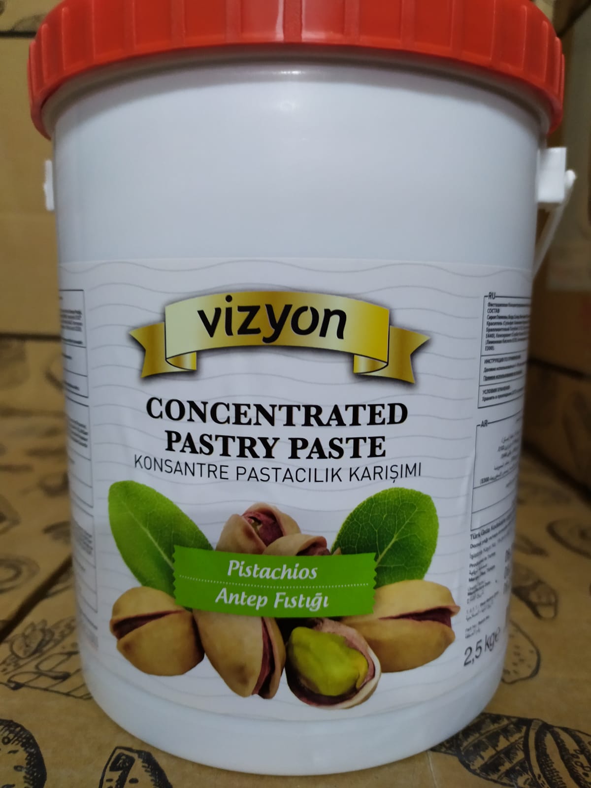 VİZYON  KONSANTRE PASTCILIK SOSU A.FISTIĞI 2,5kg*6