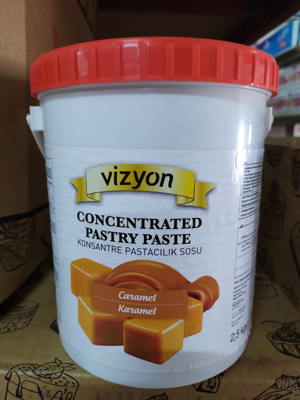 VİZYON  KONSANTRE PASTACILIK SOSU KARAMEL 2,5kg*6