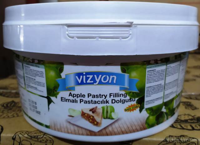 VİZYON DOLGU (MEYVE PARÇALI) ELMALI 6kg*4ad