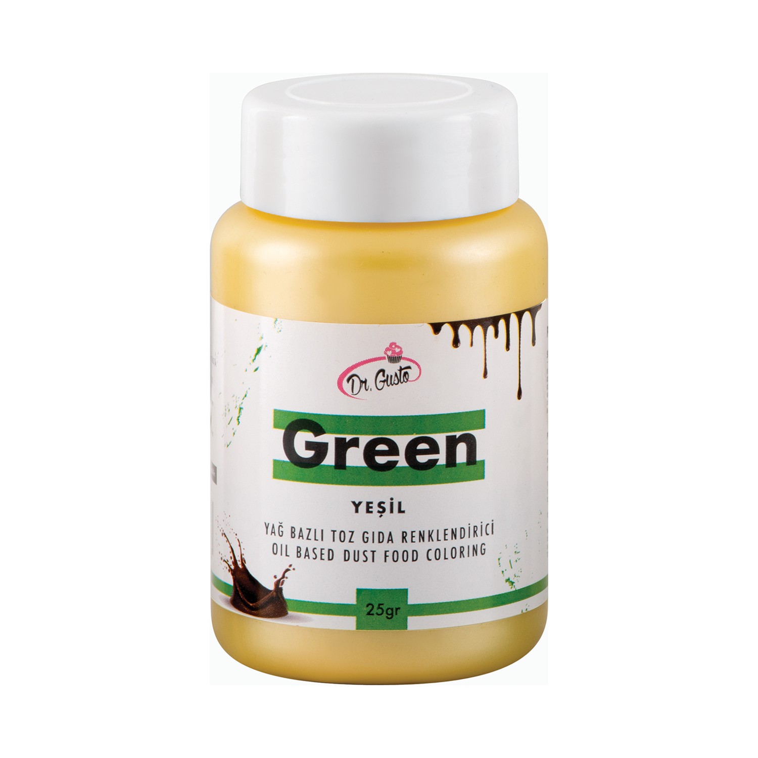 GIDA BOYASI TOZ YEŞİL YAĞ BAZLI GUSTO 25gr