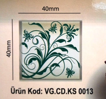 DEKOR ÇİKOLATA KARE  KS.013 (40*40)mm 288li