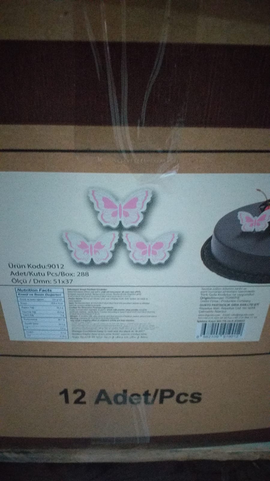 DEKOR ÇİKOLATA KELEBEK 9012