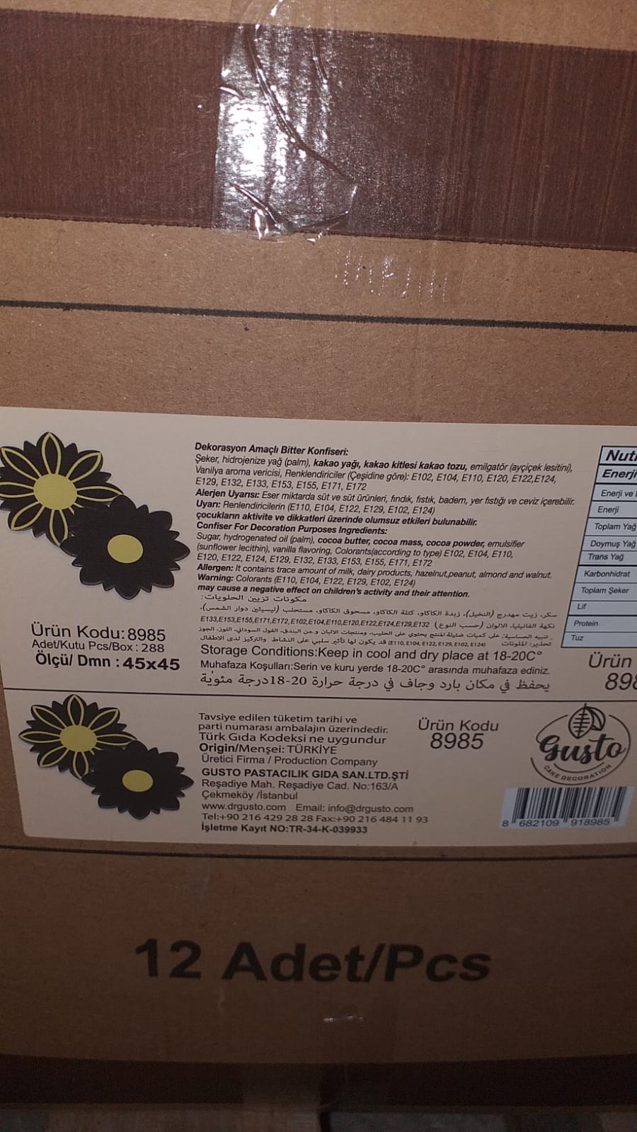 DEKOR ÇİKOLATA PAPATYA 8985