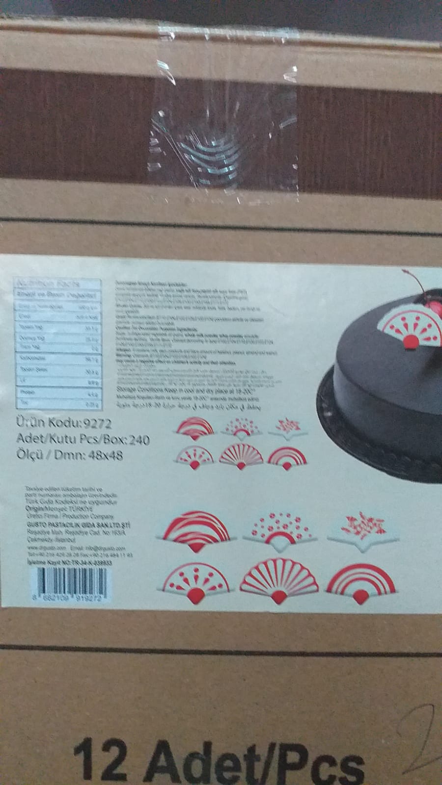 DEKOR ÇİKOLATA YELPAZE 9272