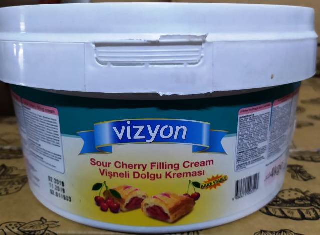 VİZYON DOLGU KREMA VİŞNE  6kg*4ad